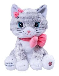 Pioupiou et Merveilles - Pluche dier snor Mijn kat oplichtend en muzikaal – 28 cm – 16515
