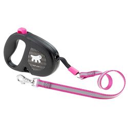 Ferplast Correa Extensible Reflectante para Perros Flippy One Reflex, Correa Perro de Tamaño Mediano hasta 25 Kg. Cinta Extensible máx 5 m. Botón único de Bloqueo y liberación, Morado