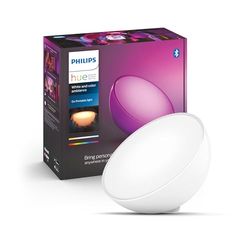 Philips Lighting Hue Go White and Color Ambiance, Lampada Portatile Connessa, Zigbee + Bluetooth, Bianco [Classe di efficienza energetica A+]