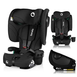 LIONELO NELLY I-SIZE Siège Auto Pliable Enfant 76 à 150 cm (approx. 15 mois à 12 ans) Groupe 1 2 3 Installation Arrière ISOFIX et sangle TT, Réglage de l'Appui-Tête et du Dossier
