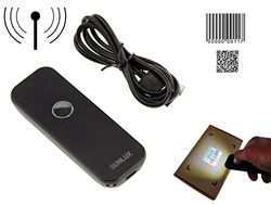 KALEA-INFORMATIQUE Douchette Scanner Portable pour PC ou Smartphone. Lecture des Codes à Barres EAN et carrés QRCodes, Bluetooth, Rechargeable.