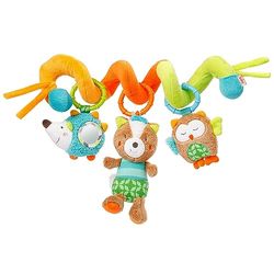 Fehn Actividad Espiral Bosque Dormido, juguete para cochecito para sentir y agarrar, para cama, parque, portabebés y silla de coche, juguete de actividad motora para bebés y niños pequeños