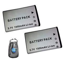 Aamsahr Digitale camera en camcorder batterij vervanging voor Casio NP-90, EX-H10 van Paket-2 - inclusief objectief accessoires