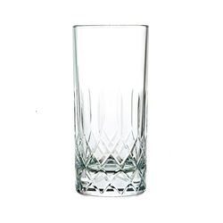 Bicchiere Long Drink in cristallo cl 36 con LAVORAZIONE ARTIGIANALE “RETE FIAMMA” – Set 2 pezzi