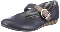 s.Oliver Casual 5-5-42602-28 - Zapatos de Cuero para niña, Color Azul, Talla 34