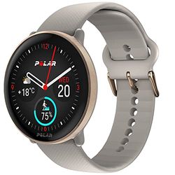 Polar Smartwatch con GPS per Fitness e Benessere, analisi del Sonno, Display AMOLED, Activity Tracker 24/7, allenamenti Personalizzati e Guida vocale in Tempo Reale, Greige Sand, S-L, Ignite 3