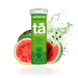 TA ENERGY - Pastilles d'Hydratation - Sels Minéraux - Vitamines - Faibles Calories - Réduit les crampes - MADE IN FRANCE (Watermelon, Tube de 12 pastilles)