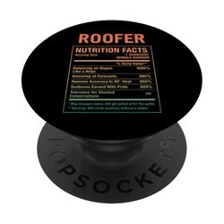 Funny Roofer Facts Roofing PopSockets Adhesive PopGrip