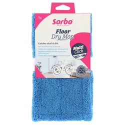 Sorbo Rivestimento in microfibra – Floor Dry Mop – Asciugatura a secco senza polvere – Riutilizzabile e lavabile – Compatibile con manico multi-click