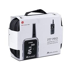 Midland - Walkie Talkie 777 Pro Limited Edition, 2 Ricetrasmittenti 85 Canali PMR446/LPD, 38 CTCSS, VOX, 2 Batterie, Display LED, 2 Cuffie MA21-777 Pro, Caricatore Doppio, 1 Cavo MicroUSB, Valigetta