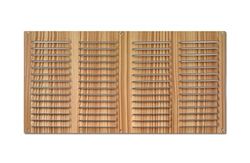 monkey ladder Grille - Grille en Aluminium de 200 x 400 mm, résistante et légère, idéale pour la Ventilation des Meubles, Finition Bois Clair