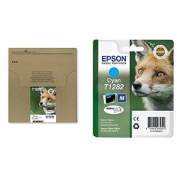 Epson T128 Serie Volpe, Cartuccia A Getto D'Inchiostro Durabrite Ultra, Formato Standard, Multipack 4 Colori & T1282 Serie Volpe, Cartuccia Originale Getto D'Inchiostro Durabrite Ultra