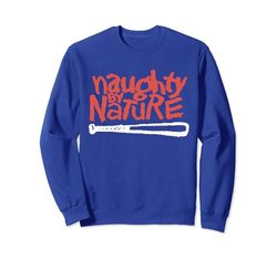 Naughty By Nature – Red Logo White Bat Sudadera