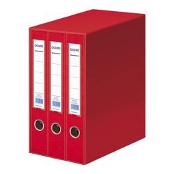 Dohe - Modulo Archicolor 3 raccoglitori formato foglio, rosso
