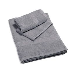 Caleffi – Juego de Toallas Baño 100% Algodón – Set 2 Piezas: 1 Toalla Lavabo 50x100 cm + 1 Toalla Invitado 40x60 cm – Suaves, Absorbentes y Lavables - Toallas Baño Completo - Ducha