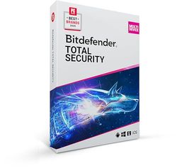 Bitdefender Total Security 2022 - 5 Geräte | 2 Jahre Abonnement | PC/Mac | Aktivierungscode per Post
