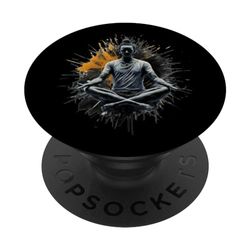 Yoga Meditationsmotiv, Yogatraning, Yogatrainer, Namaste PopSockets PopGrip Intercambiable