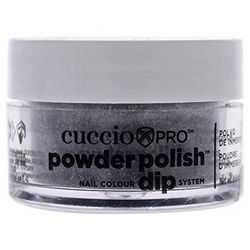 Cuccio Black Glitter Dipping Powder 14g