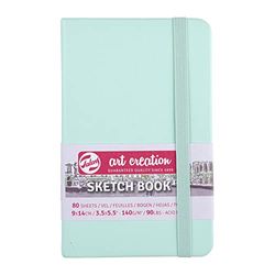 Talens Art Creation - Cuaderno de bocetos (80 hojas, 9 x 14 cm), color menta