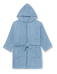 Playshoes Unisex barn frottébadrock morgonrock, Jeansblå, 146-152
