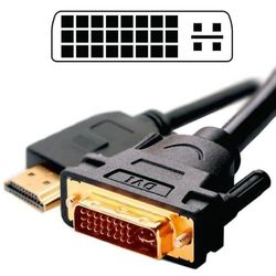 KALEA-INFORMATIQUE Cavo da DVI MASCHIO (DVI-I DUAL LINK 24+5) a HDMI MASCHIO (19 PUNTI). Lunghezza del cavo 1,8 m