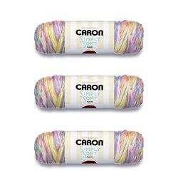 Caron Simply Soft Baby Brights Paints Yarn - 3 Pack of 141g/5oz - Acrylic - 4 Medium (Worsted) - 235 Yards - Knitting/Crochet
