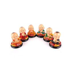 lachineuse Juego de 6 Figuras Bonze Buda – Simbolismo Les 6 Perfections de Buda