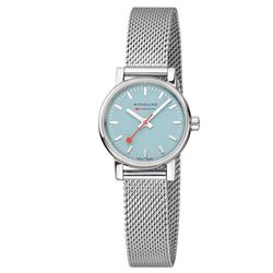 Mondaine dam analog kvarts klocka med rostfritt stål armband MSE.26140.SM, silver, Armband