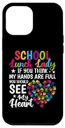 Custodia per iPhone 15 Plus Pranzo scolastico Lady Cute Heart Apprezzamento