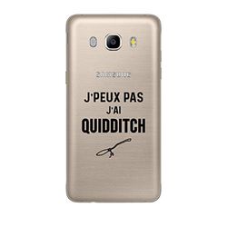 Zokko fodral Samsung J5 2016 Jpeux Pas J'Ai Quidditch - mjukt genomskinligt bläck svart