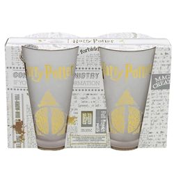 Lot De 2 Verres Cristal Mat Harry Potter 490Ml