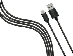 Fresh Connect | 3 m USB type A naar type-c kabel | extra lange 3 m lengte | zwart | Compatibel voor Huawei P30, P20, Samsung S20, S10, S9, S8, Google Pixel, Son Xperia