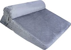 Aidapt Multi-Function Orthopaedic Bed Wedge Pillow with Headrest With Gel Infused Colling Memory Foam, Removable Washable Cover, Carry Handle for Lumbar Support, Back Pain, Acid Reflux, Snoring