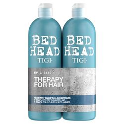 Bed Head by TIGI - Pack shampooing et après-shampooing - Soin réparateur cheveux professionnel - Cheveux secs et abîmés - 2x750 ml