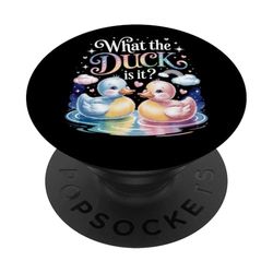 What The Ducks Is It Baby Gender Baby Shower Reveal Party PopSockets Adhesive PopGrip