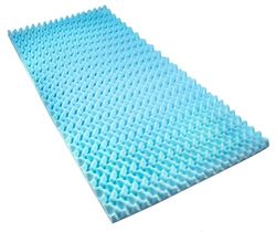 DMI 552-7945-0000 - Cubrecolchón ondulado para cama de hospital (10 cm de espesor), color azul