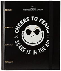 Grupo Erik The Nightmare Before Christmas 4 Ring Binder - Premium A4 Folders Ring Binder - 10.6 x 12.6 inches / 27 x 32 cm - Ring Binder A4 - A4 Ringbinder - 4 Ring Binder A4