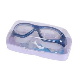 Endless EL1007 Premium Swimming Goggle with Anti-Fog and UV Protection | Blue | Material : Silicon, PU | Stylish 180 Degree Wide View Glasses | Soft Silicone Gasket for Leak Proof | With Hard Case