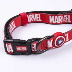 Cerdá - for Fan Pets - Hochwertiges Hundehalsband mit Marvel Motiven Bedruckt | Aus 100% Polyester hergestellt, Beständiger Stoff und Kleine Anhänger aus Metall - Offiziell Lizenziert von Marvel
