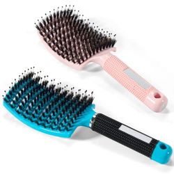 Comfortable Hair Detangling Brush, Soft Detangling Hair Brush, Pop Brush for Women Curly Children Anti Frizz All Afro Drying Long Thick Fine