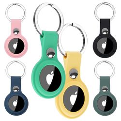 Alyvisun Porta AirTag [6 pacchi], Portachiavi AirTag Custodia Colorato Silicone