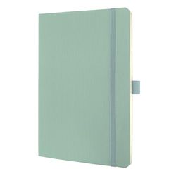 Sigel CO337 Premium notitieboek, gelinieerd, A5, softcover, groen, conceptum