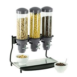 Casselin CDC3 Dispensador de Cereales 3 Tubos, Acrilonitrilo butadieno estireno (ABS), RVs