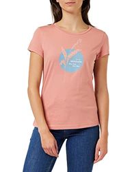 MUSTANG Dames Style Alexia C Print T-Shirt, Desert Sand 7261, S