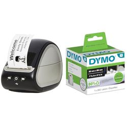 DYMO LabelWriter 550 stampante di etichette | Etichettatrice con stampa termica diretta & LW etichette per indirizzi grandi, 36 mm x 89 mm