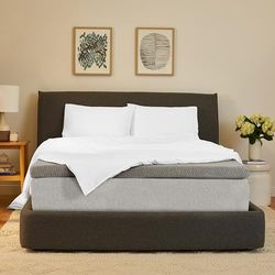 Casper Sleep Comfy - Cubrecolchón de 7.6 cm, tamaño Individual XL, Color Gris
