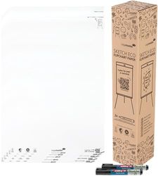 Legamaster SKETCH EASY mobiele flipchart, magnetisch, in hoogte verstelbaar, FSC®-gecertificeerd, met whiteboard-oppervlak