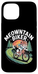 Meowntain Biker Cat Cycling Adventure Case for iPhone 15