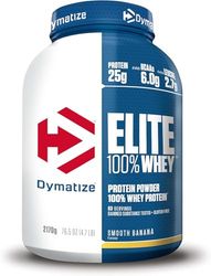 Dymatize Elite 100% Whey Smooth Banana 2170g - Low Sugar Whey Protein + BCAAs