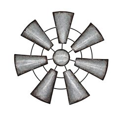 Windmill Wall Decor 13in,Metal Farmhouse Windmill Wall Art Decor,Rustic Farmhouse Bedroom Kitchen Wall Sculpture Art Decor, Galvanized Windmill Wall Hanging Home Decoration for Bedroom Office